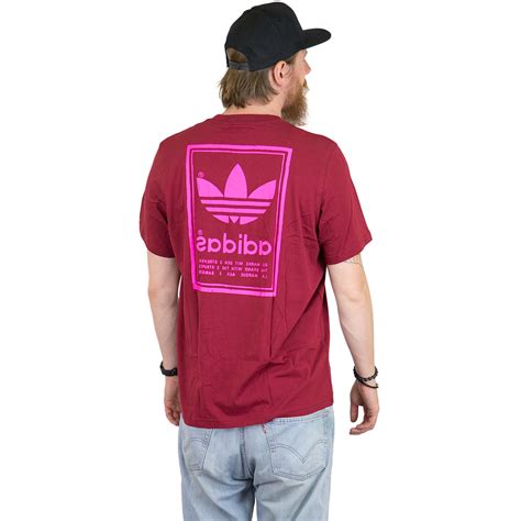 adidas herren vintage t-shirt weinrot|Weinrot .